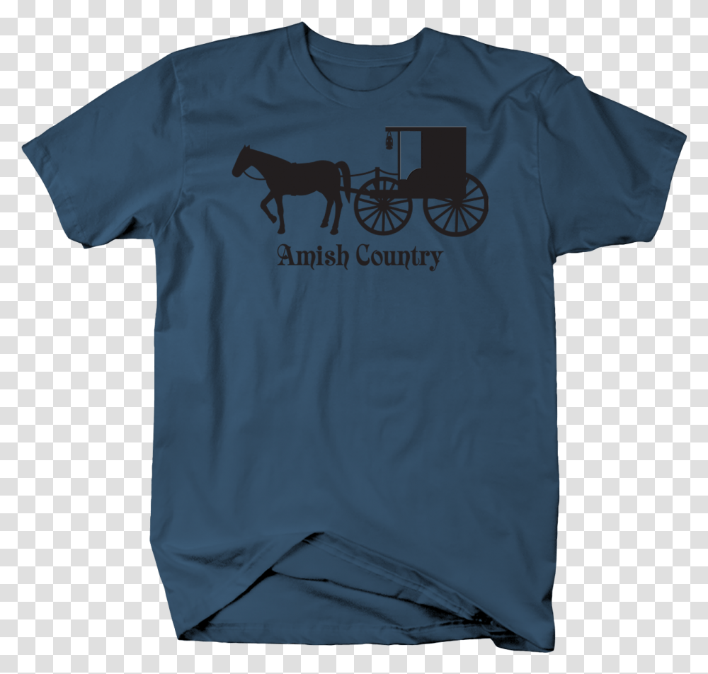 Horse Pulling Buggy Amish Country Custom Tshirt Thumbnail Jeep Logo T Shirt, Apparel, T-Shirt, Sleeve Transparent Png
