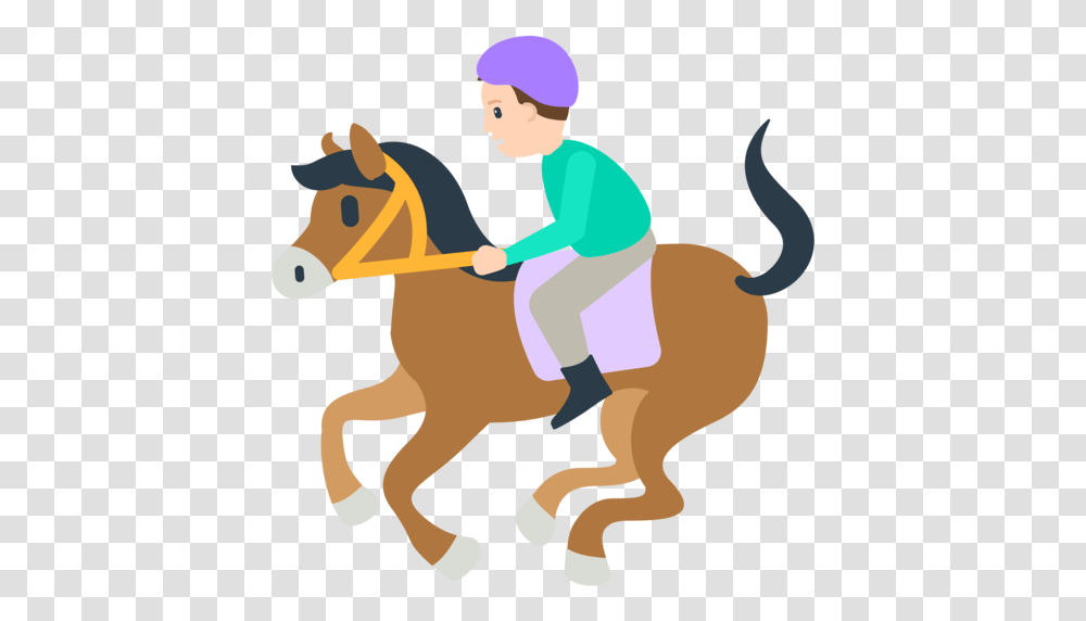 Horse Racing Emoji, Person, Mammal, Animal Transparent Png