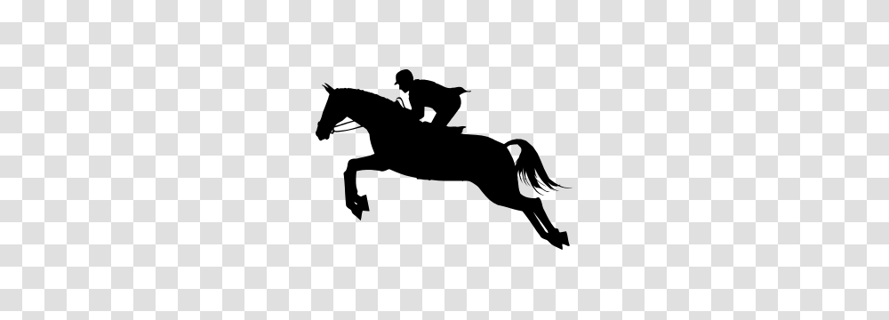 Horse Racing Sticker, Mammal, Animal, Silhouette, Person Transparent Png