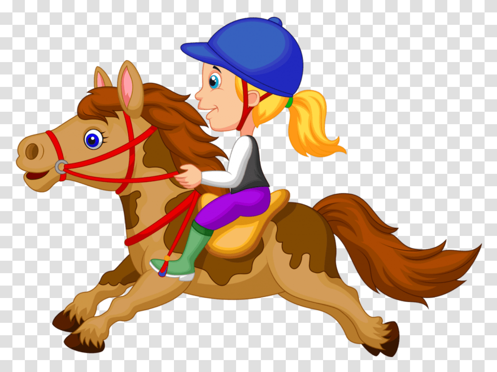 Horse Riding Cartoon, Mammal, Animal, Hat, Photography Transparent Png