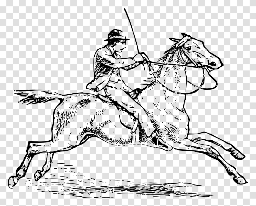 Horse Riding Horse Ride Clip Art Black And White, Gray, World Of Warcraft Transparent Png