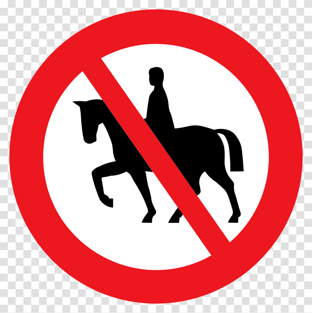 Horse Riding Icon, Road Sign, Stopsign, Person Transparent Png