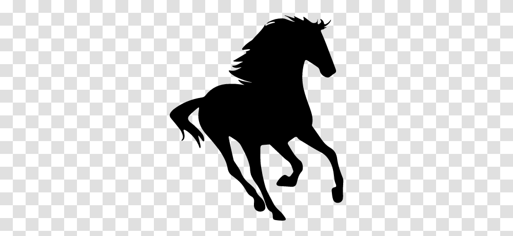 Horse Running Silhouette Facing Right Free Vectors Logos, Gray, World Of Warcraft Transparent Png