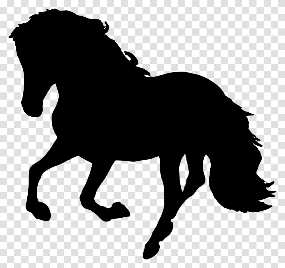 Horse Silhouette Animal Free Picture Horse Black Clipart, Gray, World Of Warcraft Transparent Png