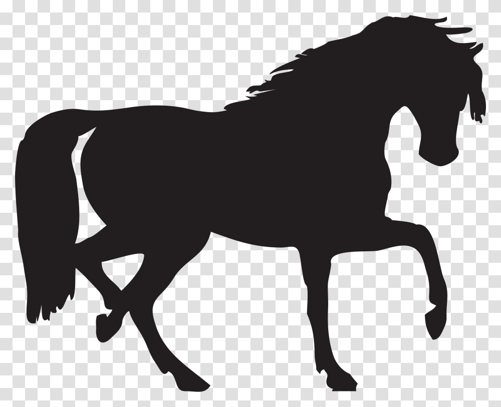 Horse Silhouette, Animal, Mammal, Foal, Wolf Transparent Png