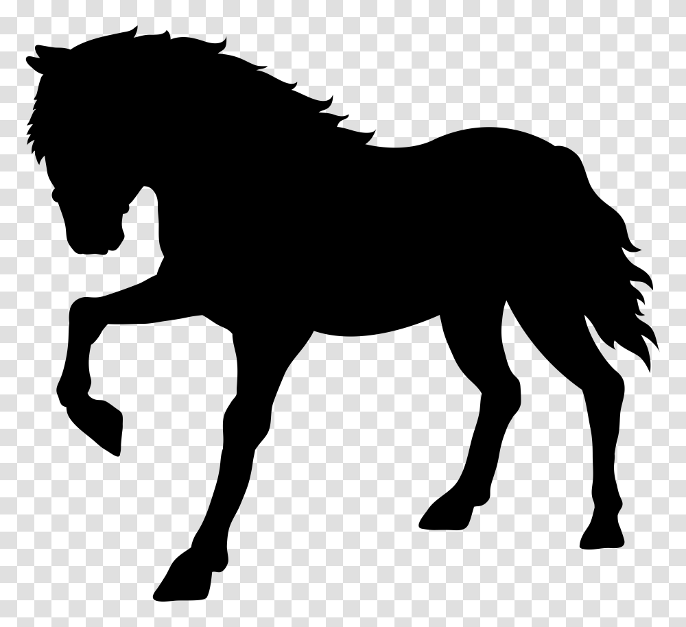 Horse Silhouette Clip Art Gallery, Face, White Transparent Png