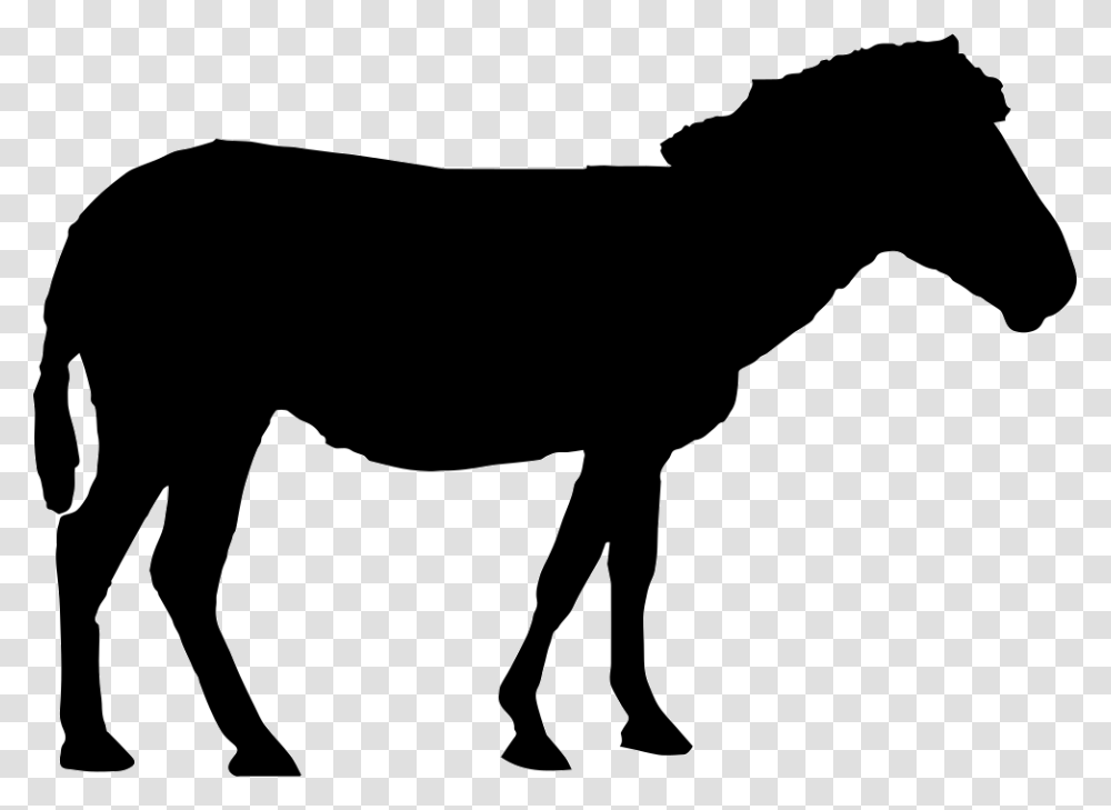 Horse Silhouette Comments Horse Standing Silhouette, Stencil, Cow, Cattle, Mammal Transparent Png