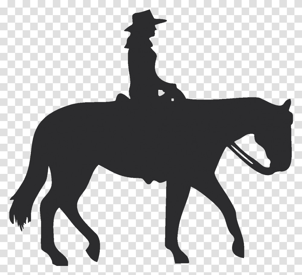 Horse Silhouette Cowboy On Horse Silhouette Cowboy On Horse Silhouette, Person, Human, Stencil, Mammal Transparent Png