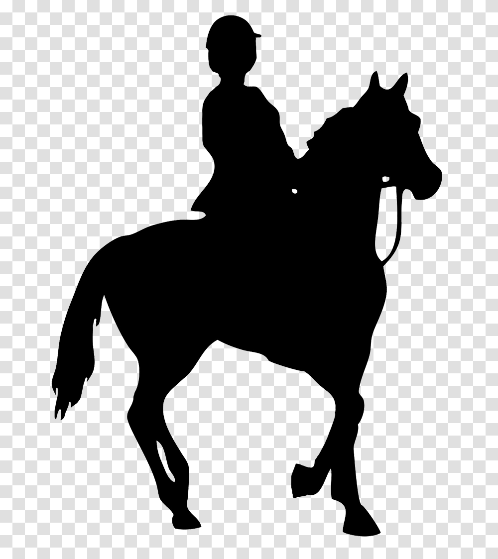 Horse Silhouette, Mammal, Animal, Person, Stencil Transparent Png