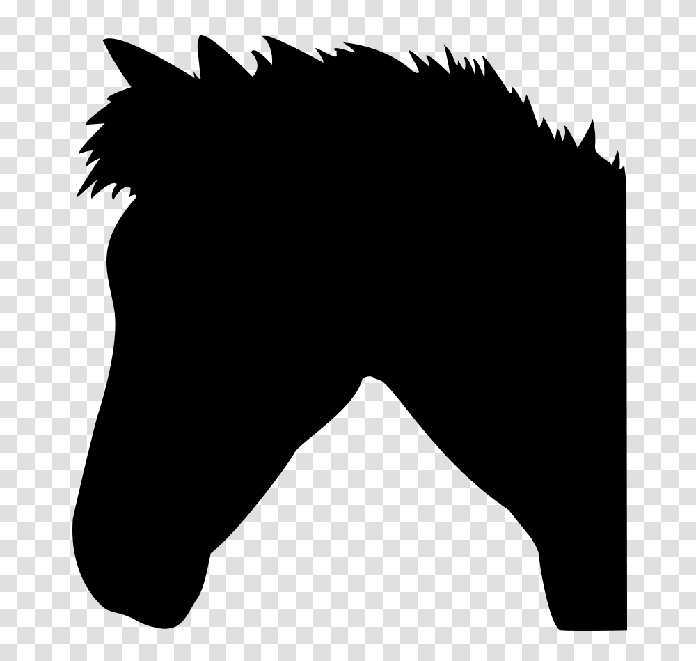 Horse Silhouette, Gray, Outdoors, Monitor Transparent Png