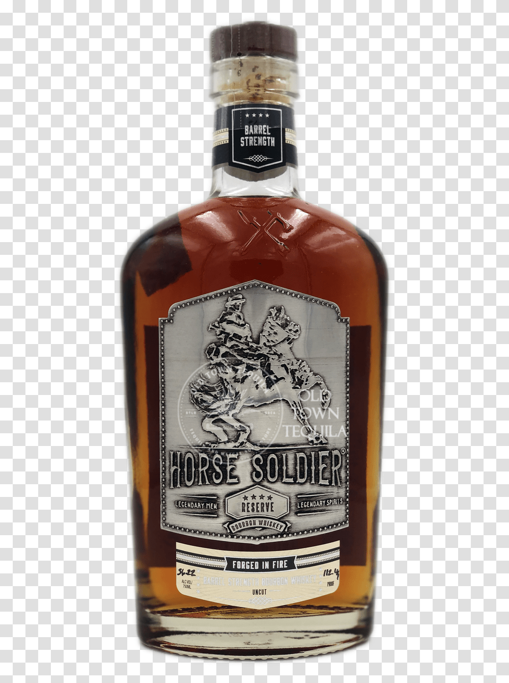 Horse Soldier Barrel Strength Bourbon Whiskey 750ml Blended Whiskey, Liquor, Alcohol, Beverage, Drink Transparent Png