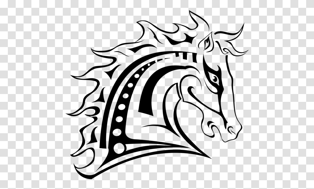 Horse Tattoo Art Image Free Searchpng Tattoo Photo Free Download, Gray Transparent Png