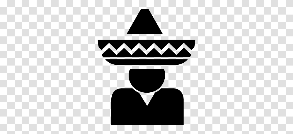 Horseman Of Mexico With Typical Mexican Hat Free Vectors Logos, Gray, World Of Warcraft Transparent Png