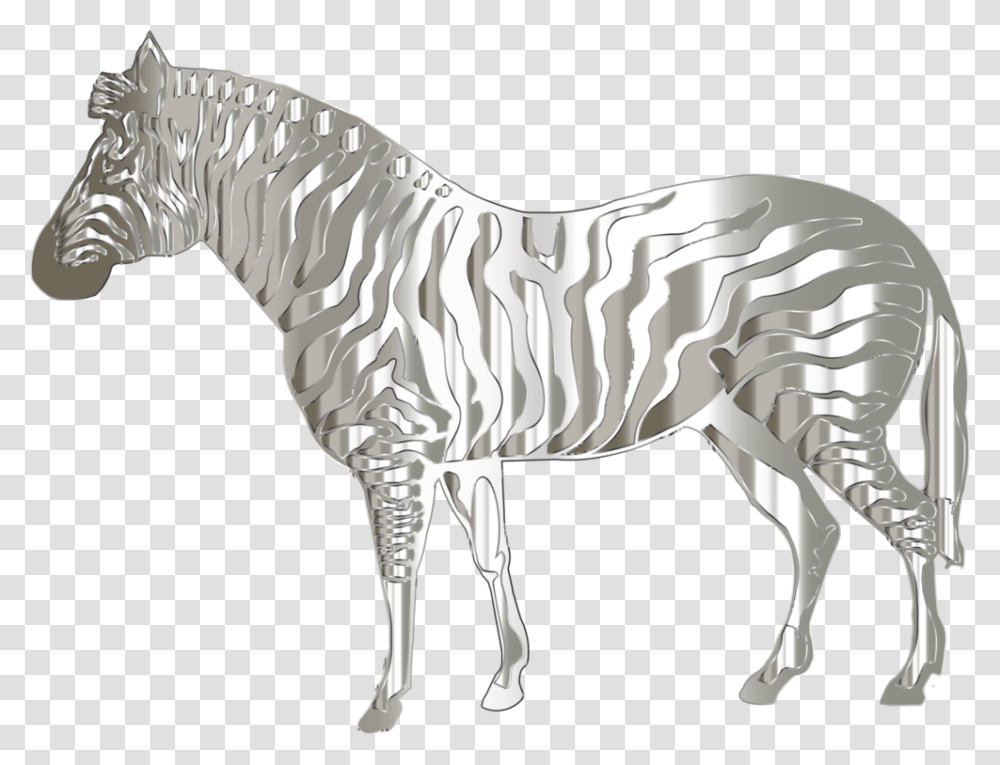 Horseneckpack Animal Blue Zebra, Mammal, Wildlife, Drawing Transparent Png