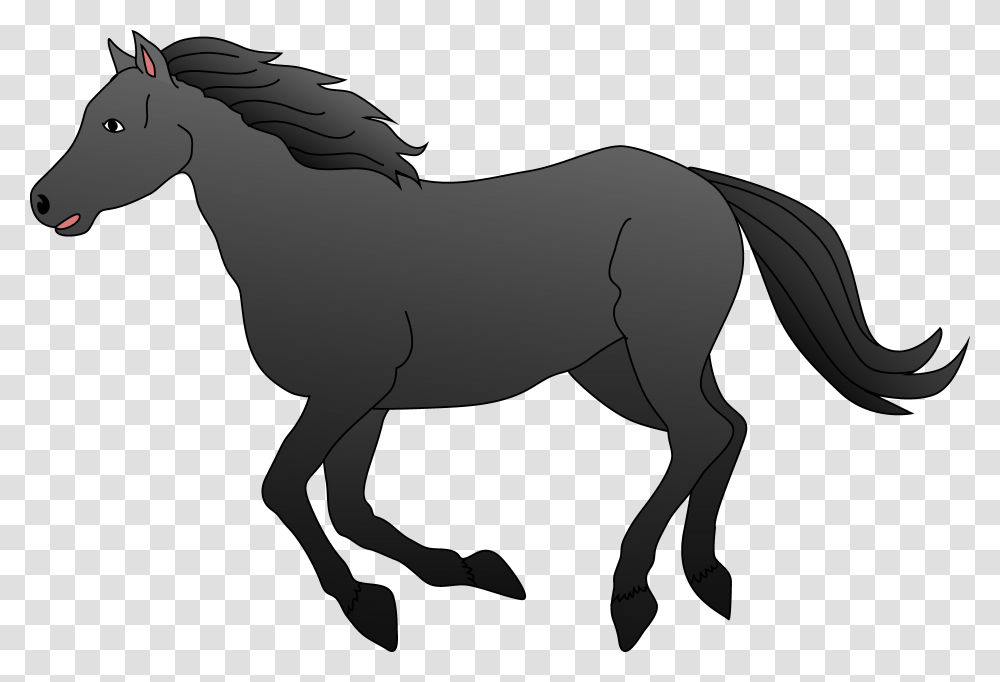 Horseshoe Clipart Horse Saddle Black Horse Clipart, Mammal, Animal, Foal, Colt Horse Transparent Png