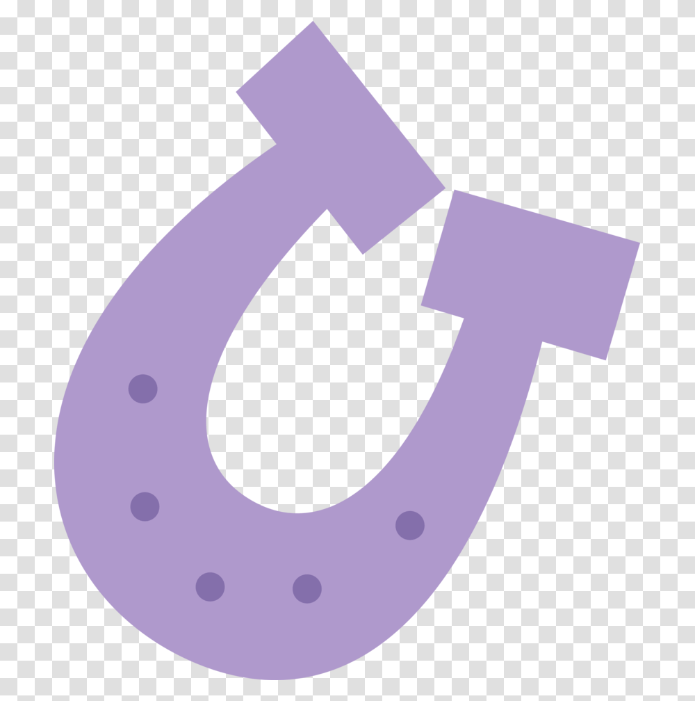Horseshoe Clipart Purple Mlp Horseshoe Cutie Mark, Cross Transparent Png