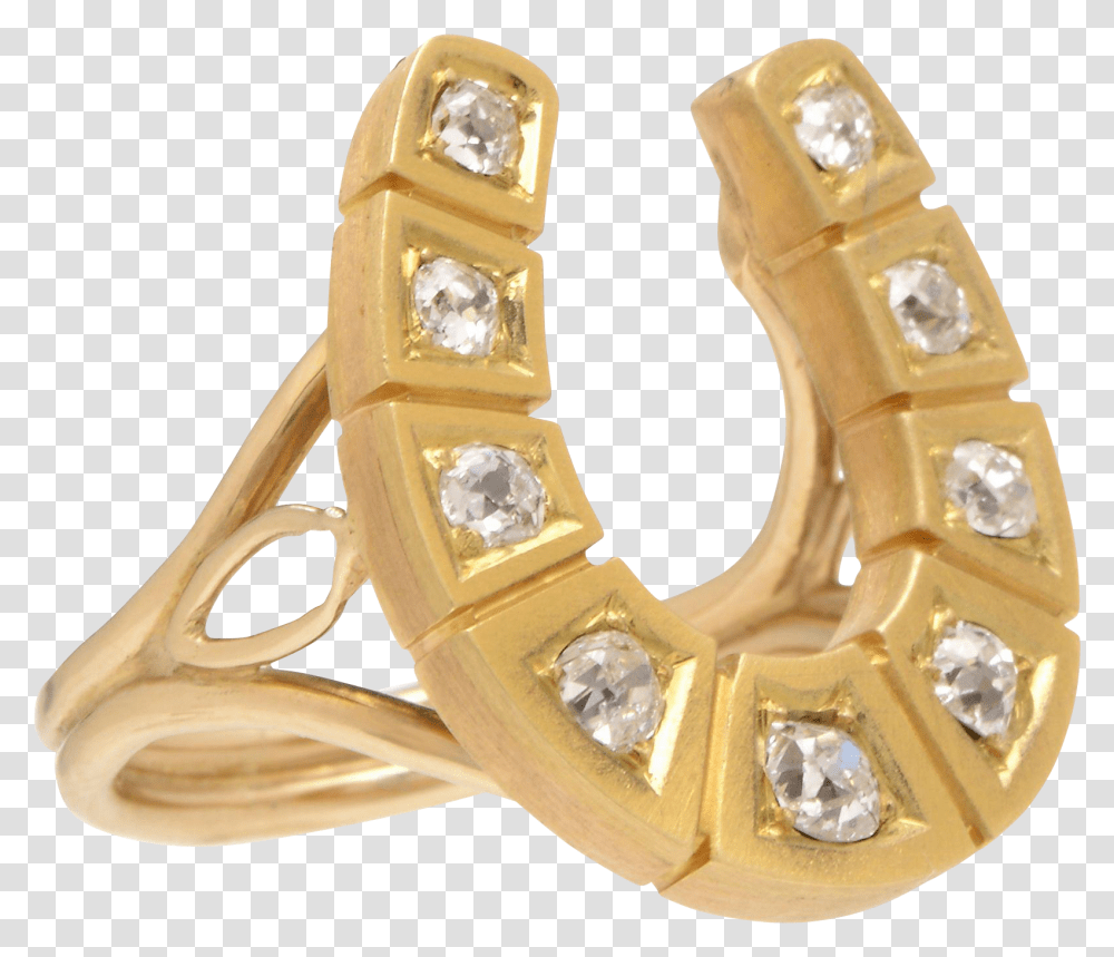 Horseshoe Yellow Diamond, Gold, Accessories, Accessory, Jewelry Transparent Png