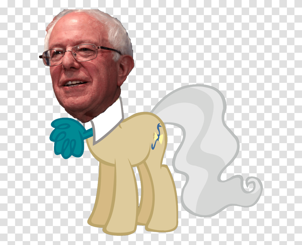 Horsie Sanders 4 Prez Bernie Sanders My Little Pony, Person, Human, Glasses, Accessories Transparent Png