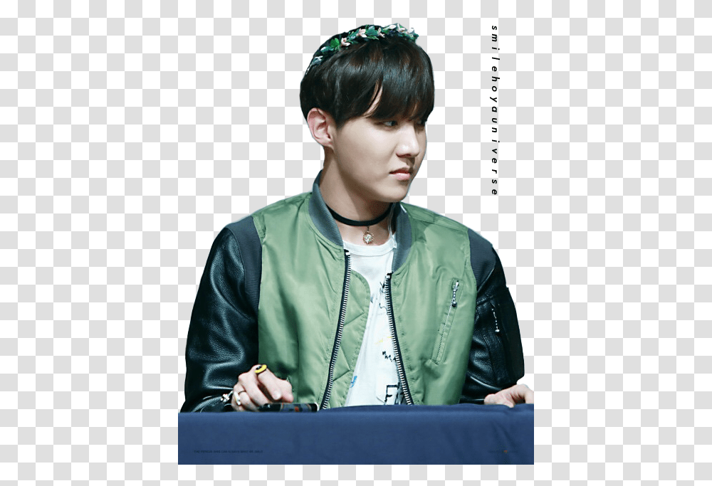 Hoseok Bts Jhope Green Aesthetic, Person, Human, Apparel Transparent Png