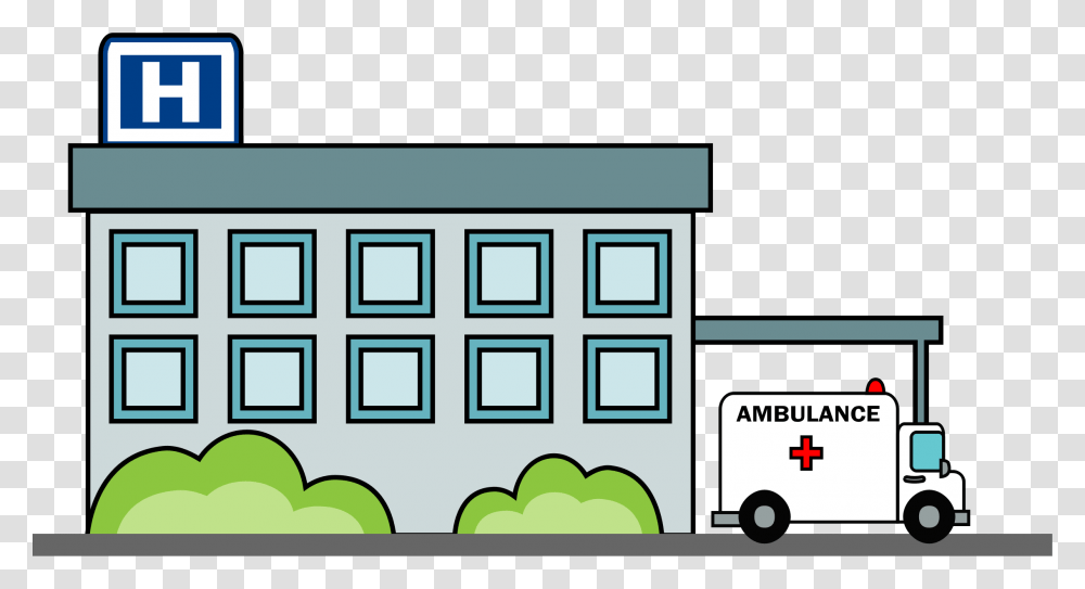Hospital Building Icons, Van, Vehicle, Transportation Transparent Png