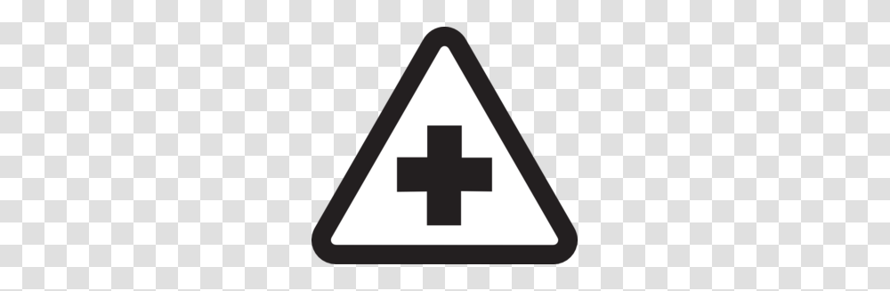 Hospital Clipart Vector, Triangle, Sign, Road Sign Transparent Png