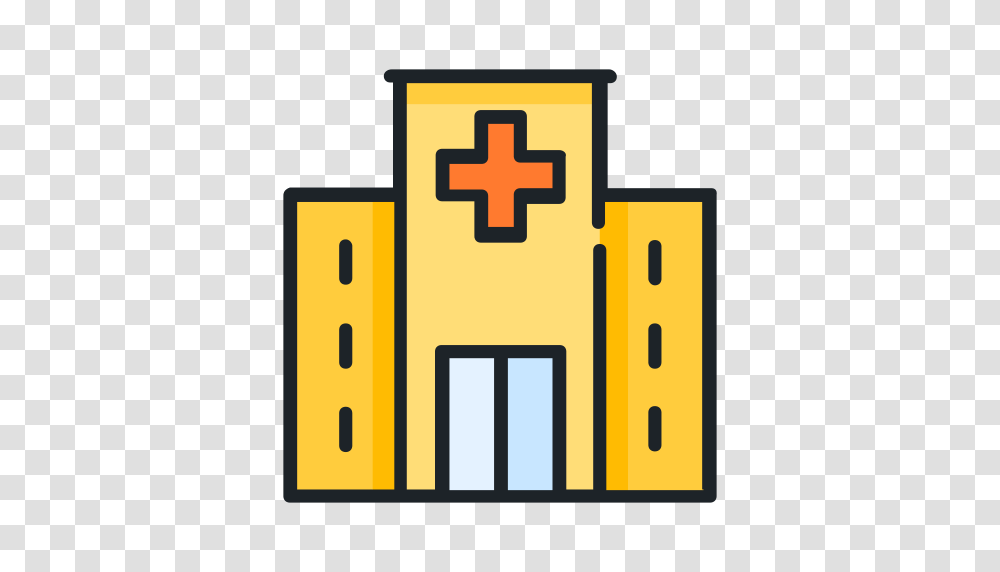 Hospital Construction Hospital Hospital Building Icon With, First Aid, Logo, Trademark Transparent Png