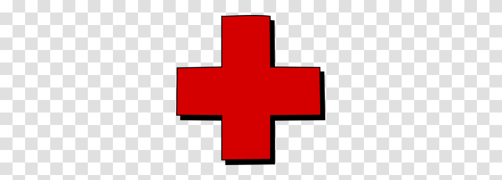 Hospital Cross Clipart With Red Sign On White Clip Art Vector, Red Cross, Logo, First Aid Transparent Png