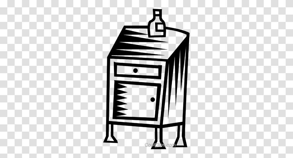 Hospital Night Stand Royalty Free Vector Clip Art Illustration, Mailbox, Letterbox, Gate, Safe Transparent Png