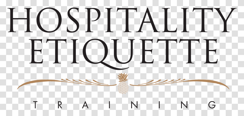 Hospitality Etiquette Training Logo Pineapple, Label, Alphabet, Handwriting Transparent Png