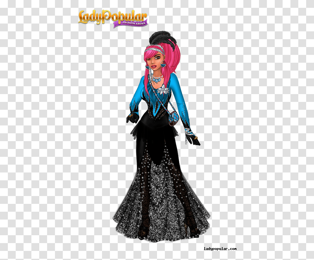 Hostess In Distress Black Parade Engagement Party Lady Popular, Costume, Person, Leisure Activities, Outdoors Transparent Png