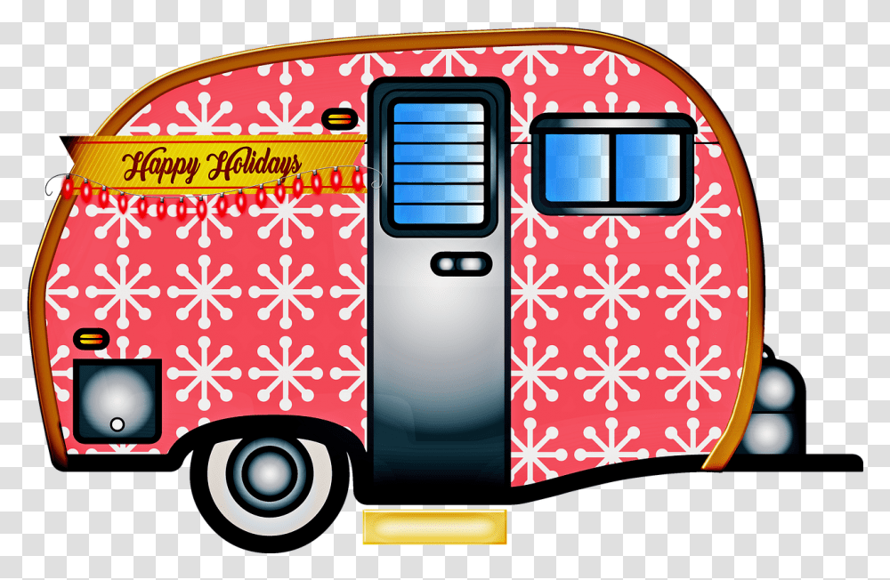 Hosting A Holiday Party In Your Rv City Blog Christmas Caravan Free, Vehicle, Transportation, Bus, Kiosk Transparent Png