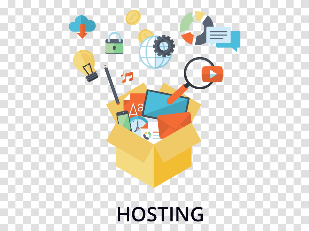 Hosting From Coldfire Promotions Collect Data Icon, Carton, Box, Cardboard Transparent Png