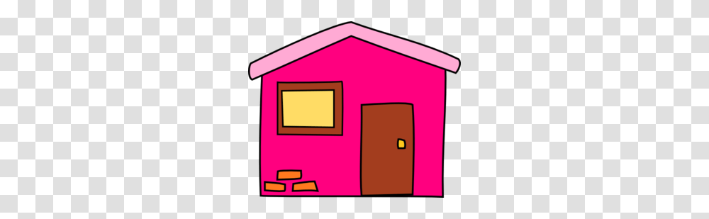 Hosue Clipart Pink, Building, Housing, First Aid, House Transparent Png