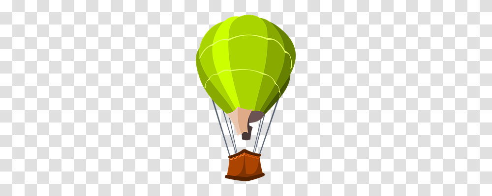 Hot Air Balloon Transport, Tennis Ball, Sports, Aircraft Transparent Png