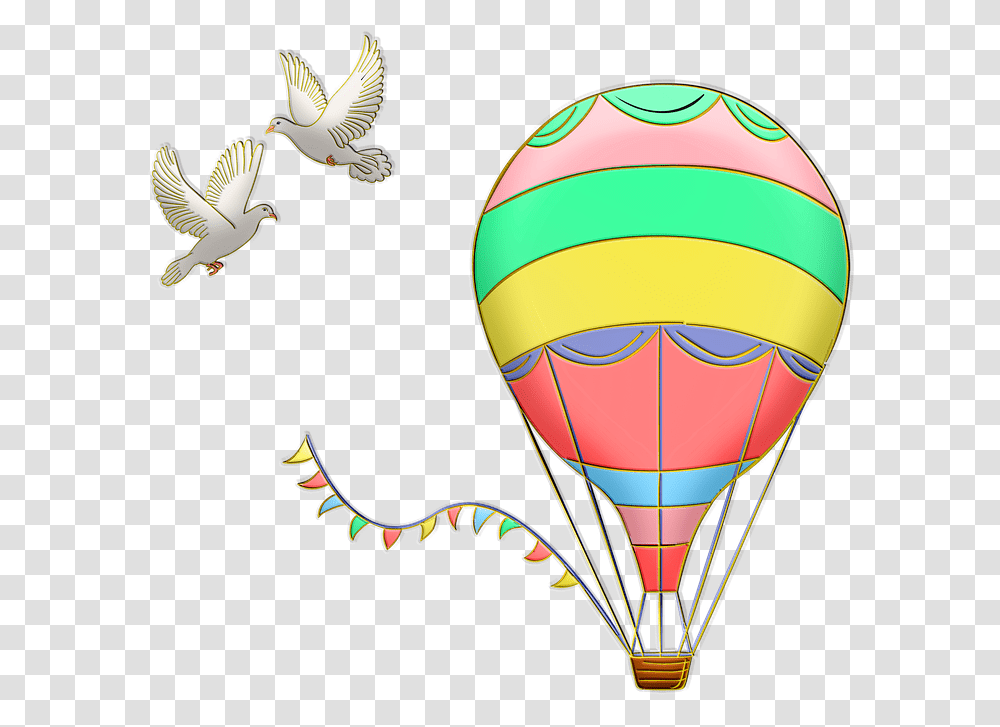 Hot Air Balloon, Aircraft, Vehicle, Transportation, Bird Transparent Png