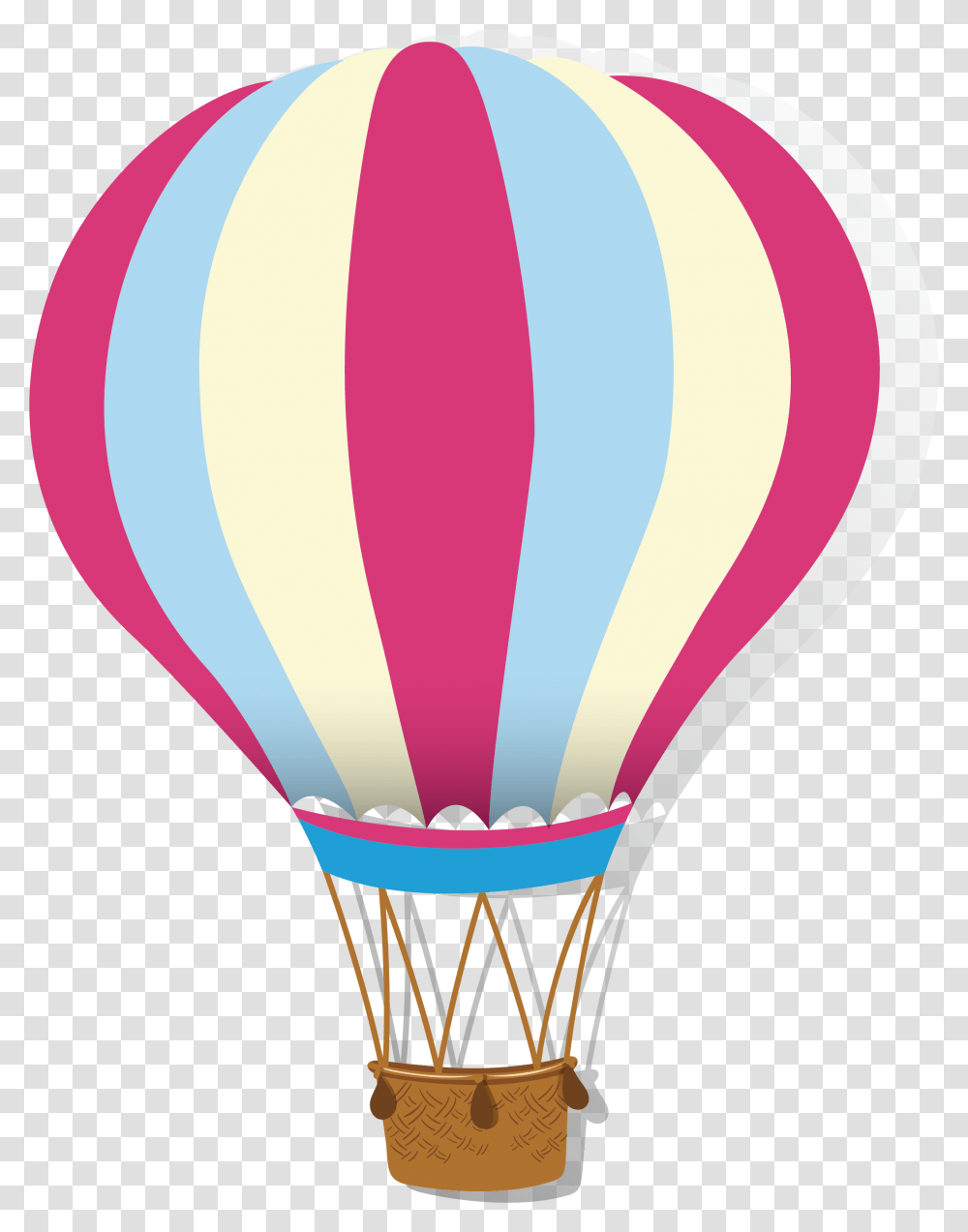 Hot Air Balloon Airplane Hot Air Balloon Clipart Pink, Aircraft, Vehicle, Transportation Transparent Png