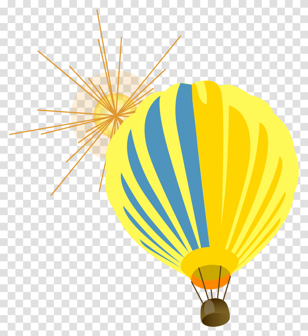 Hot Air Balloon Clip Art Hot Air Balloon Clipart Download, Aircraft, Vehicle, Transportation, Flare Transparent Png