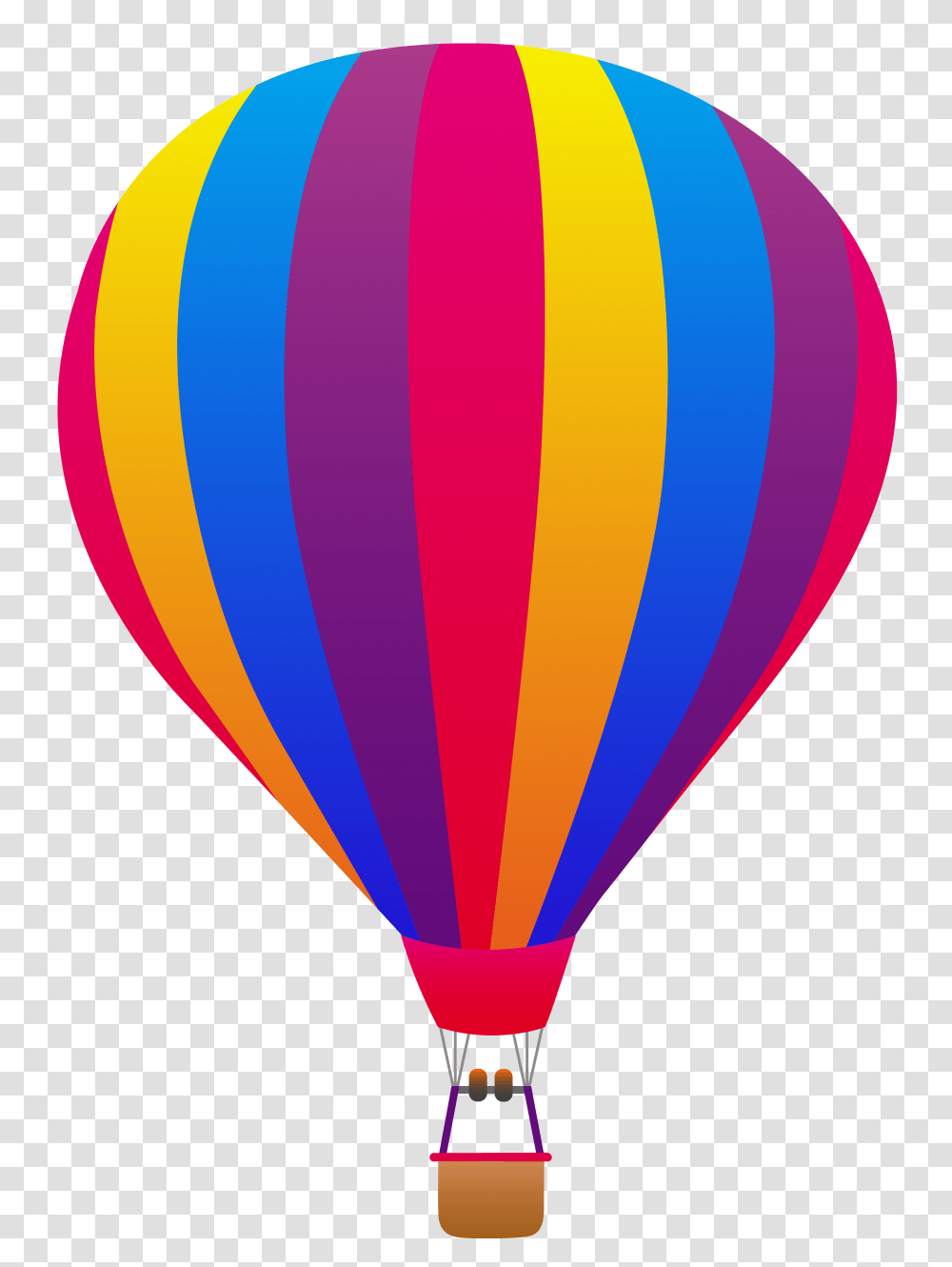 Hot Air Balloon Clip Art Pink Yellow Blue And Purple Balloon, Aircraft, Vehicle Transparent Png