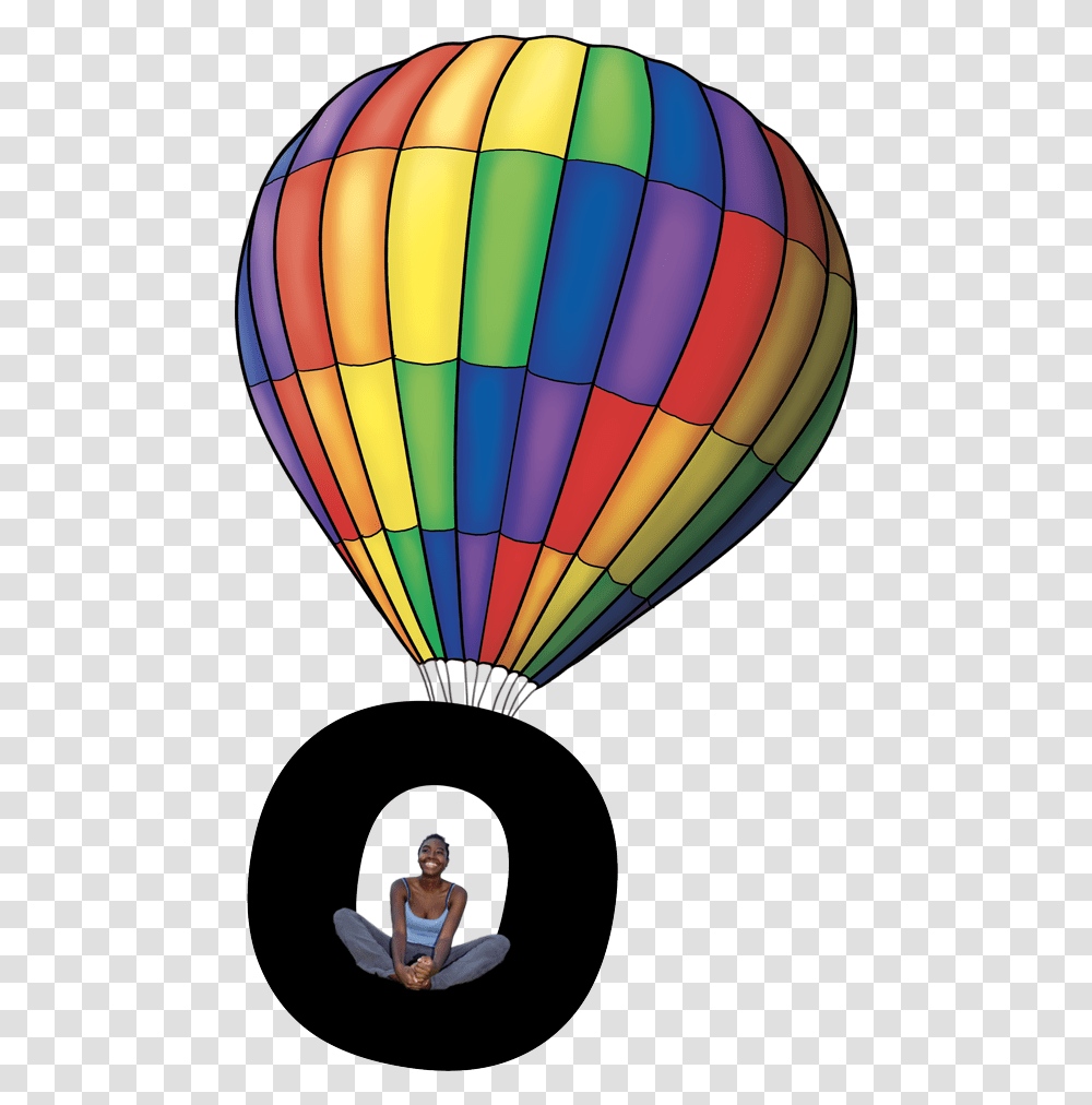 Hot Air Balloon Clipart Download Hot Air Balloon, Person, Human, Aircraft, Vehicle Transparent Png