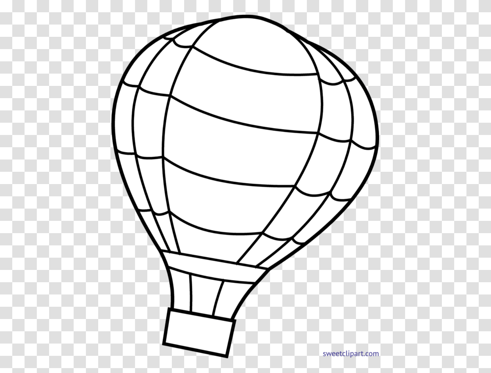 Hot Air Balloon Lineart Clip Art, Transportation, Vehicle, Aircraft, Soccer Ball Transparent Png
