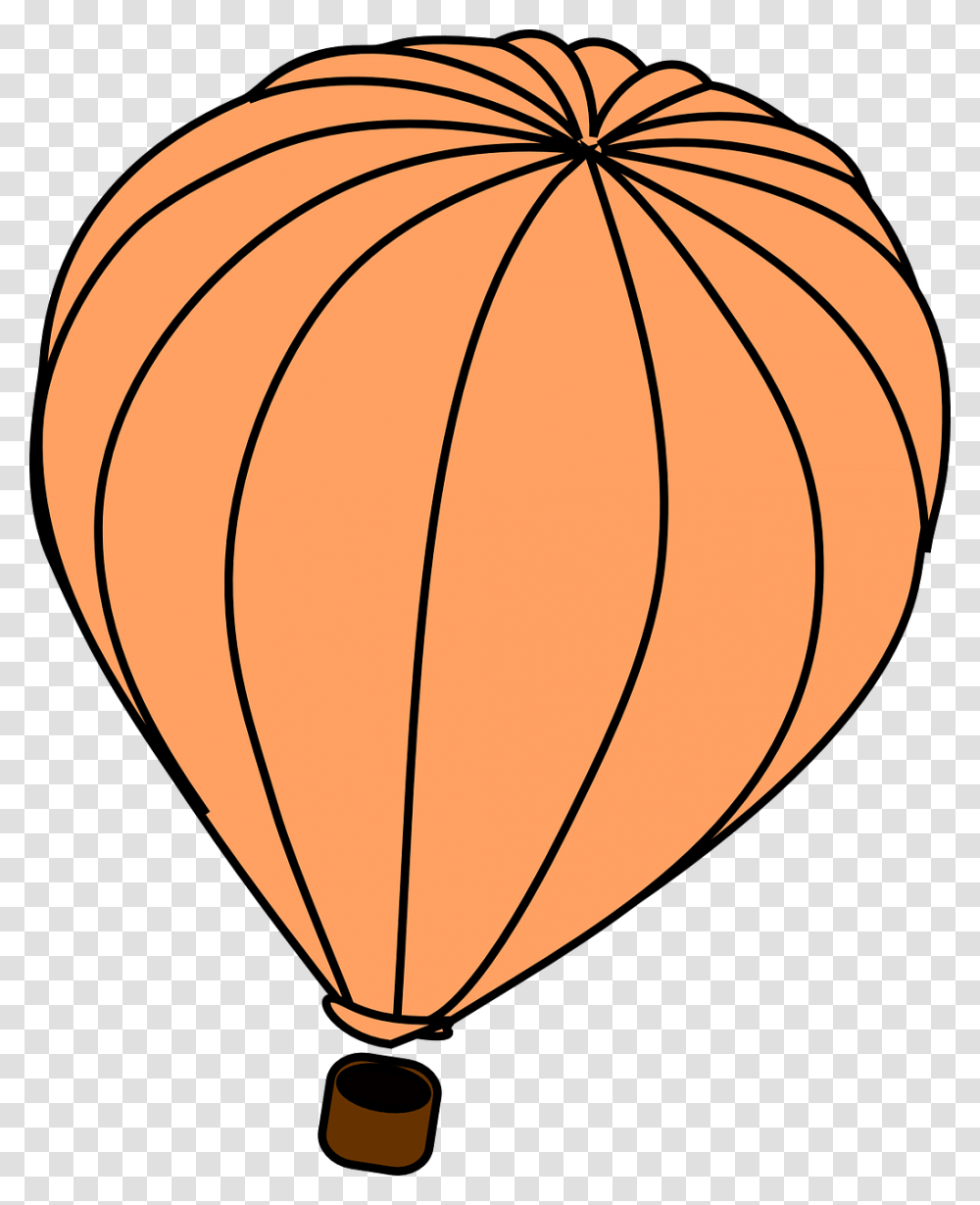 Hot Air Balloon Outline, Lamp, Pumpkin, Vegetable, Plant Transparent Png