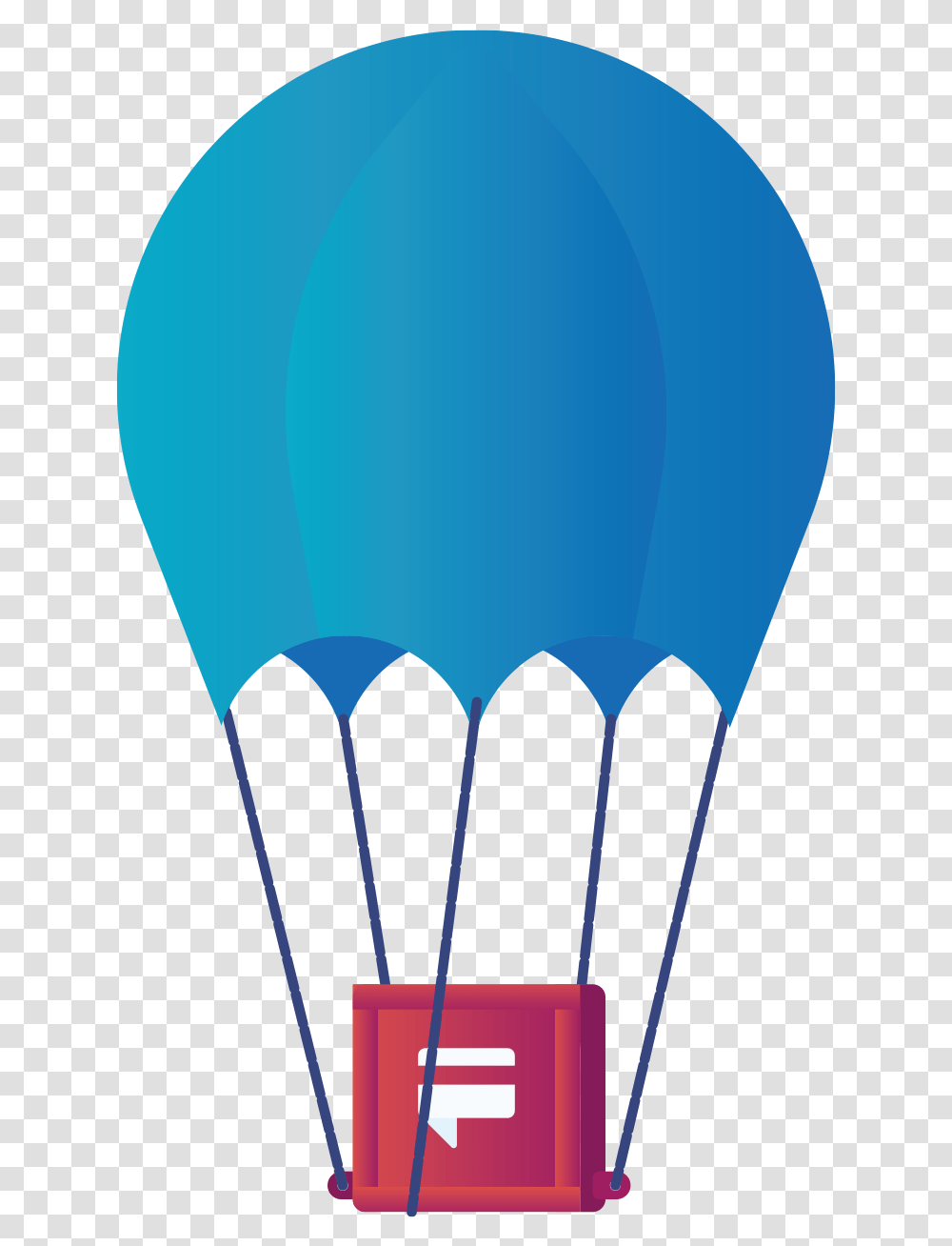 Hot Air Balloon, Parachute Transparent Png