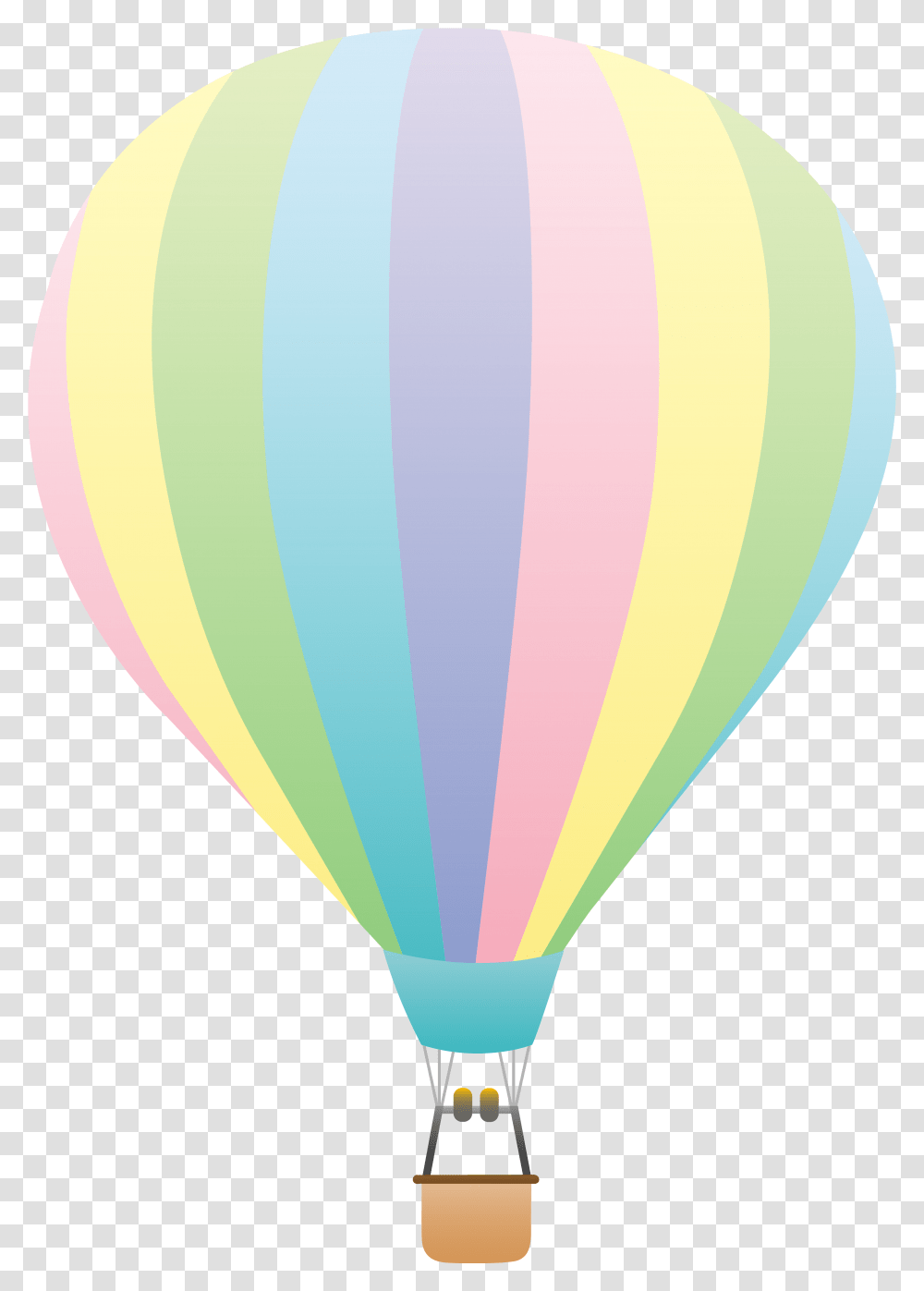 Hot Air Balloon Pink And Blue, Aircraft, Vehicle, Transportation Transparent Png
