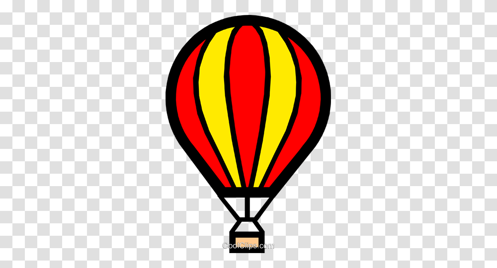 Hot Air Balloon Royalty Free Vector Clip Art Illustration, Aircraft, Vehicle, Transportation Transparent Png