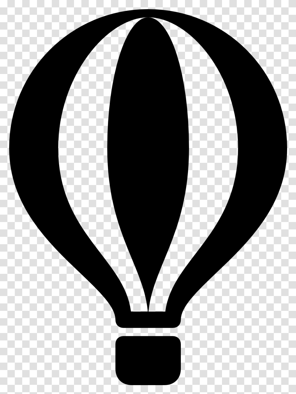 Hot Air Balloon Silhouette, Gray, World Of Warcraft Transparent Png