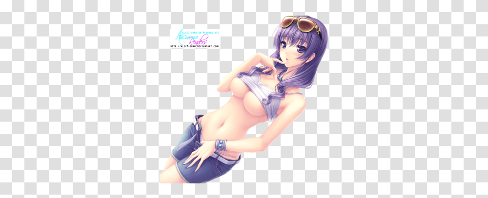 Hot Anime Girl Render Image Hot Anime Girl, Person, Clothing, Underwear, Lingerie Transparent Png