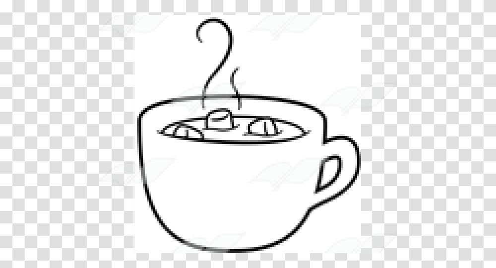Hot Chocolate Clipart Black And White, Coffee Cup, Hanger Transparent Png