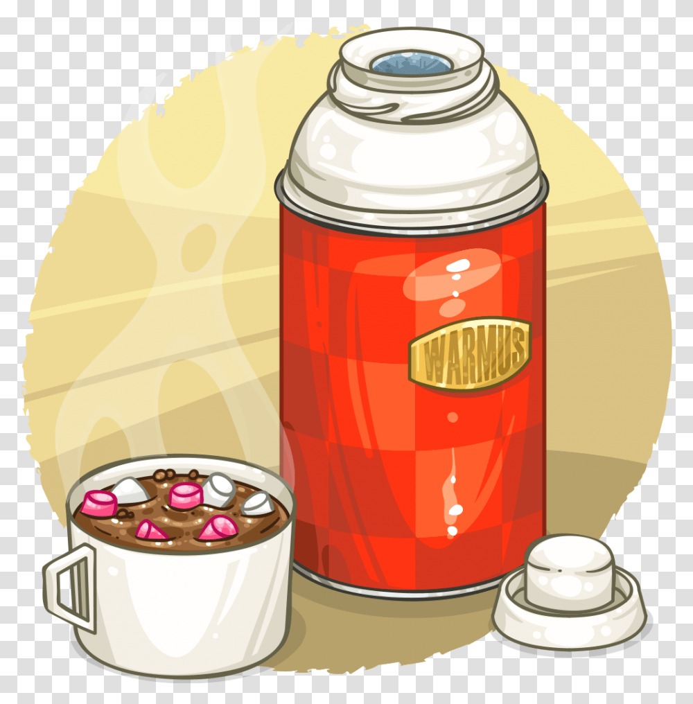 Hot Chocolate Clipart, Tin, Can, Shaker, Bottle Transparent Png