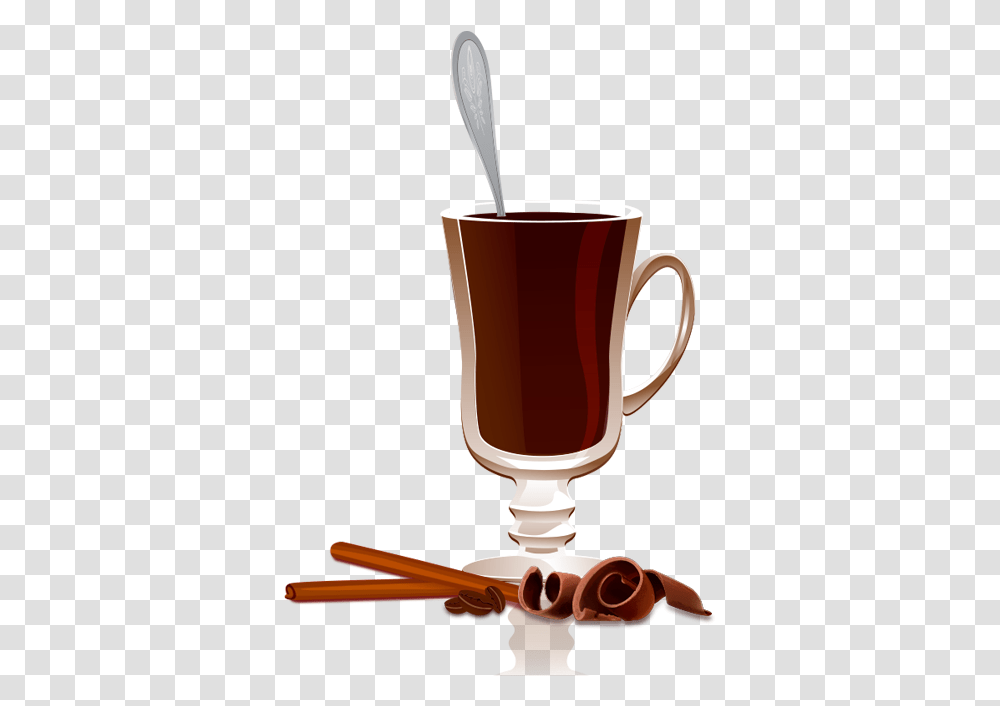 Hot Chocolate, Glass, Cup, Lamp, Cream Transparent Png