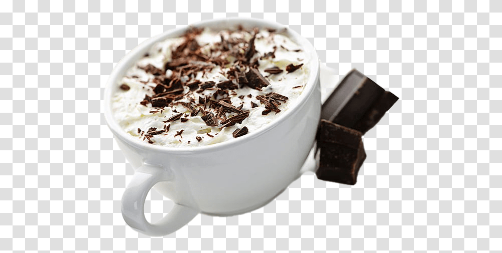 Hot Chocolate Glass Image Hot Choclate Coffee, Cup, Beverage, Dessert, Food Transparent Png